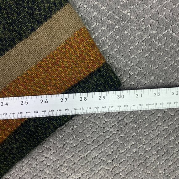 American South Side Alpaca Wool Poncho Made in Peru Green Shawl Shrug Sweater - Picture 5 of 8